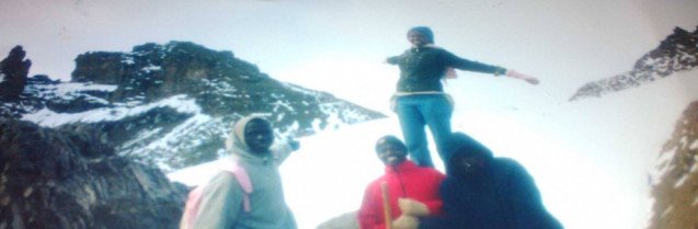 At Lenana Peak, atop Mount Kenya, Kenya