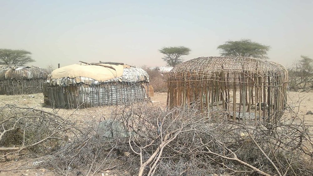 Samburu manyatta village in Archers Post