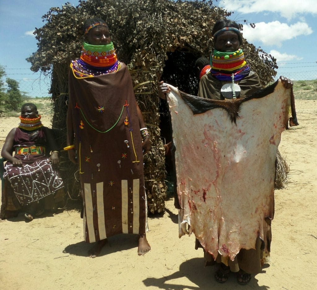 turkana woman holding goat hide-wangechi gitahi travels